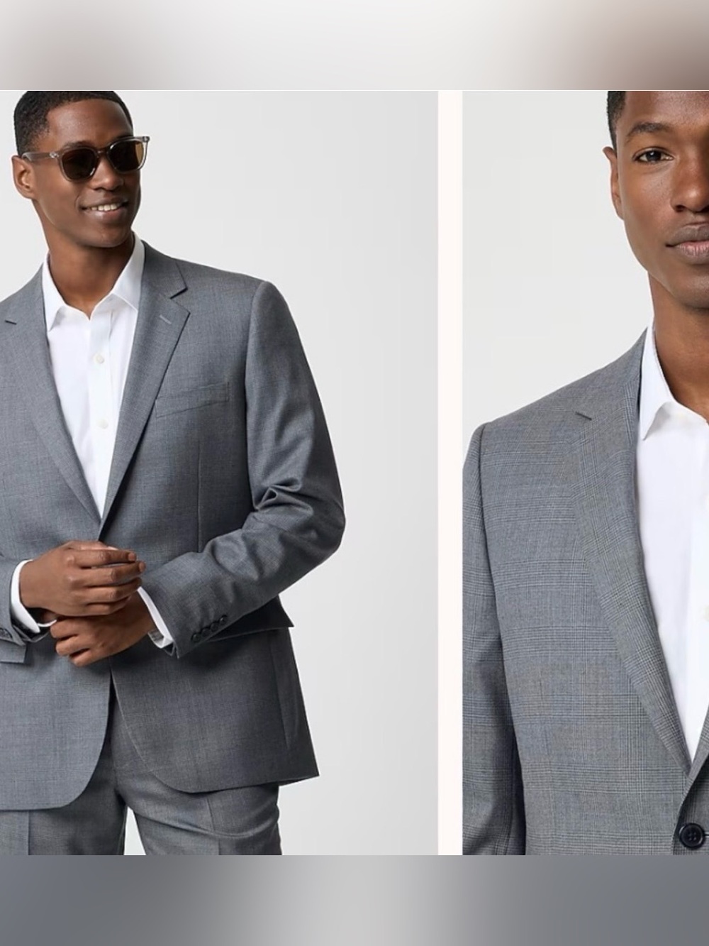 J. Crew Voyager Thompson Sport Coat Blazer Men 40L Gray Wool Wedding Guest